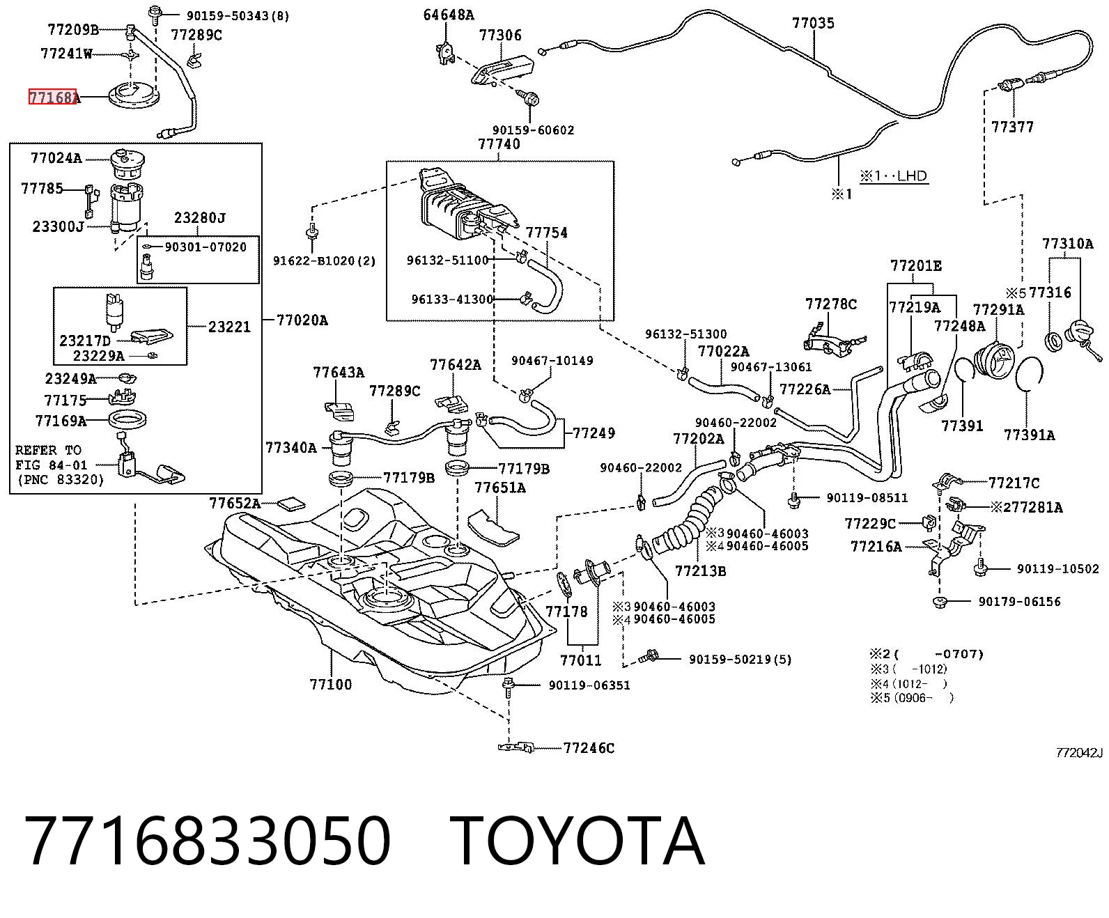 7716833050 Toyota