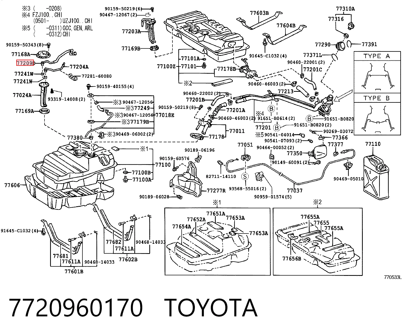 7720960170 Toyota