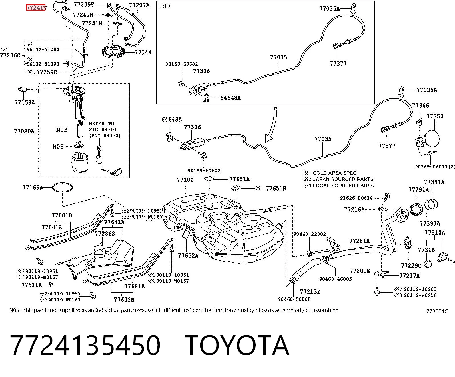 7724135450 Toyota