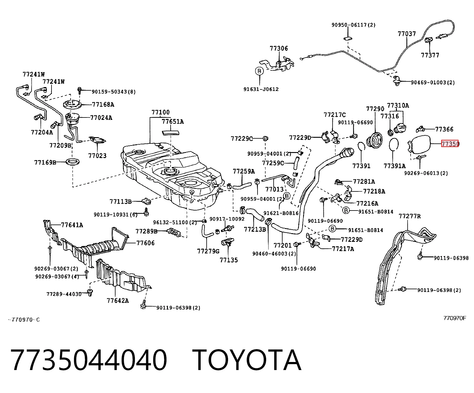 7735044040 Toyota