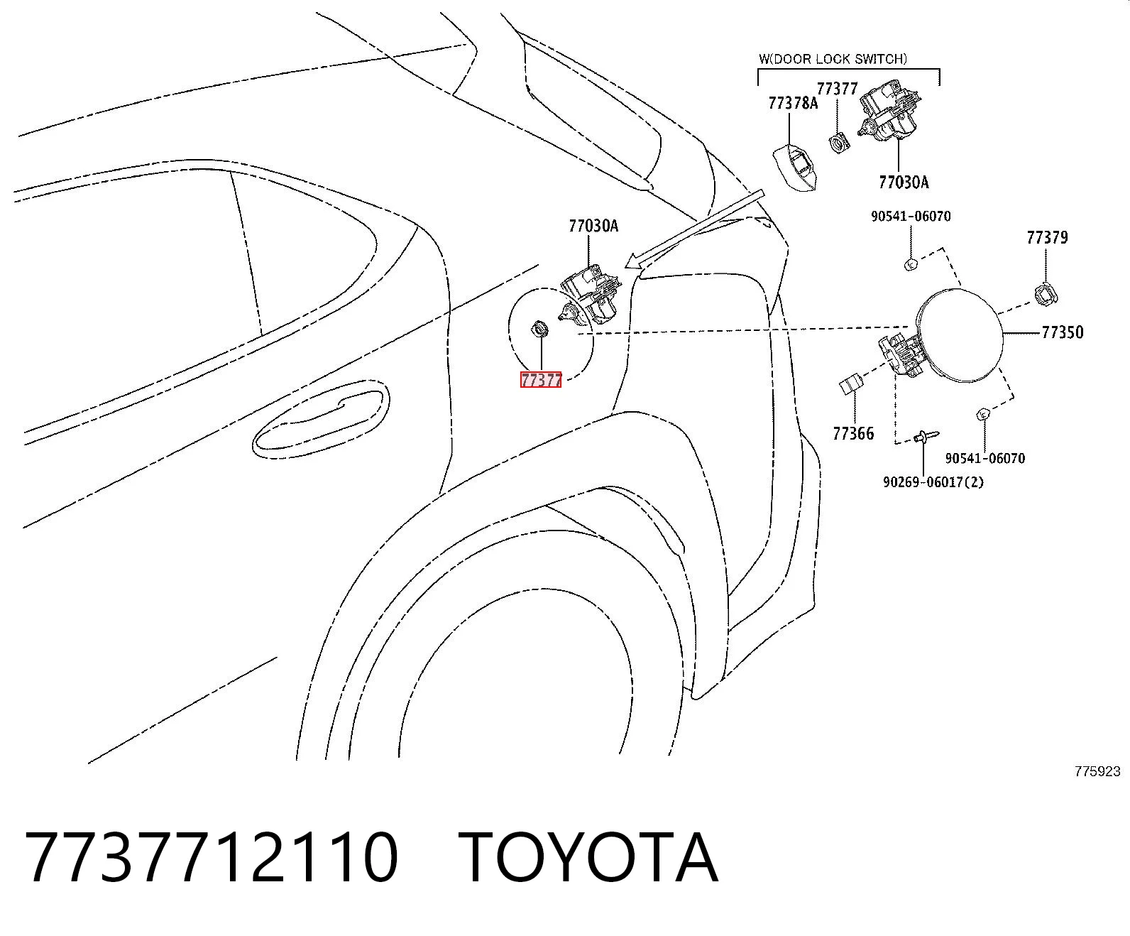 7737712110 Toyota