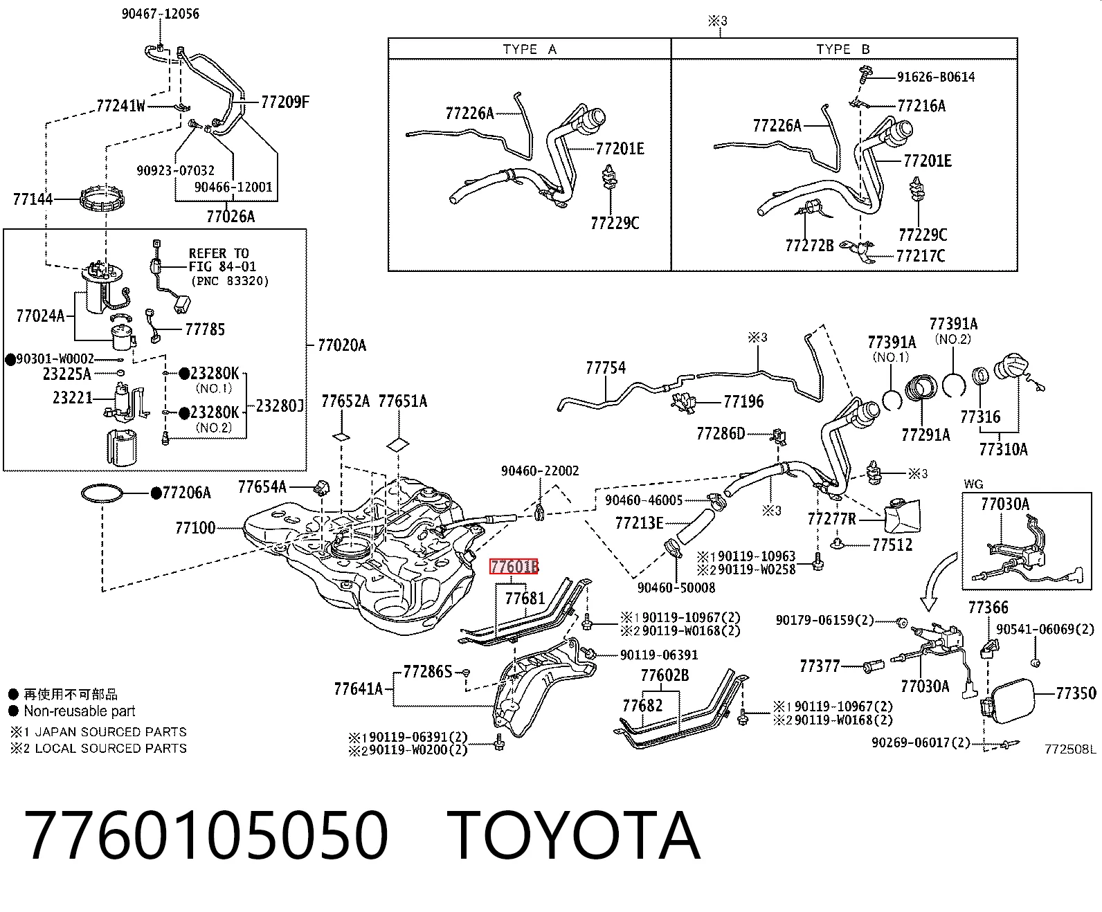 7760105050 Toyota