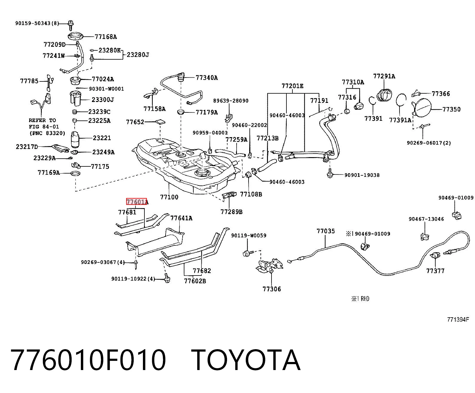 776010F010 Toyota