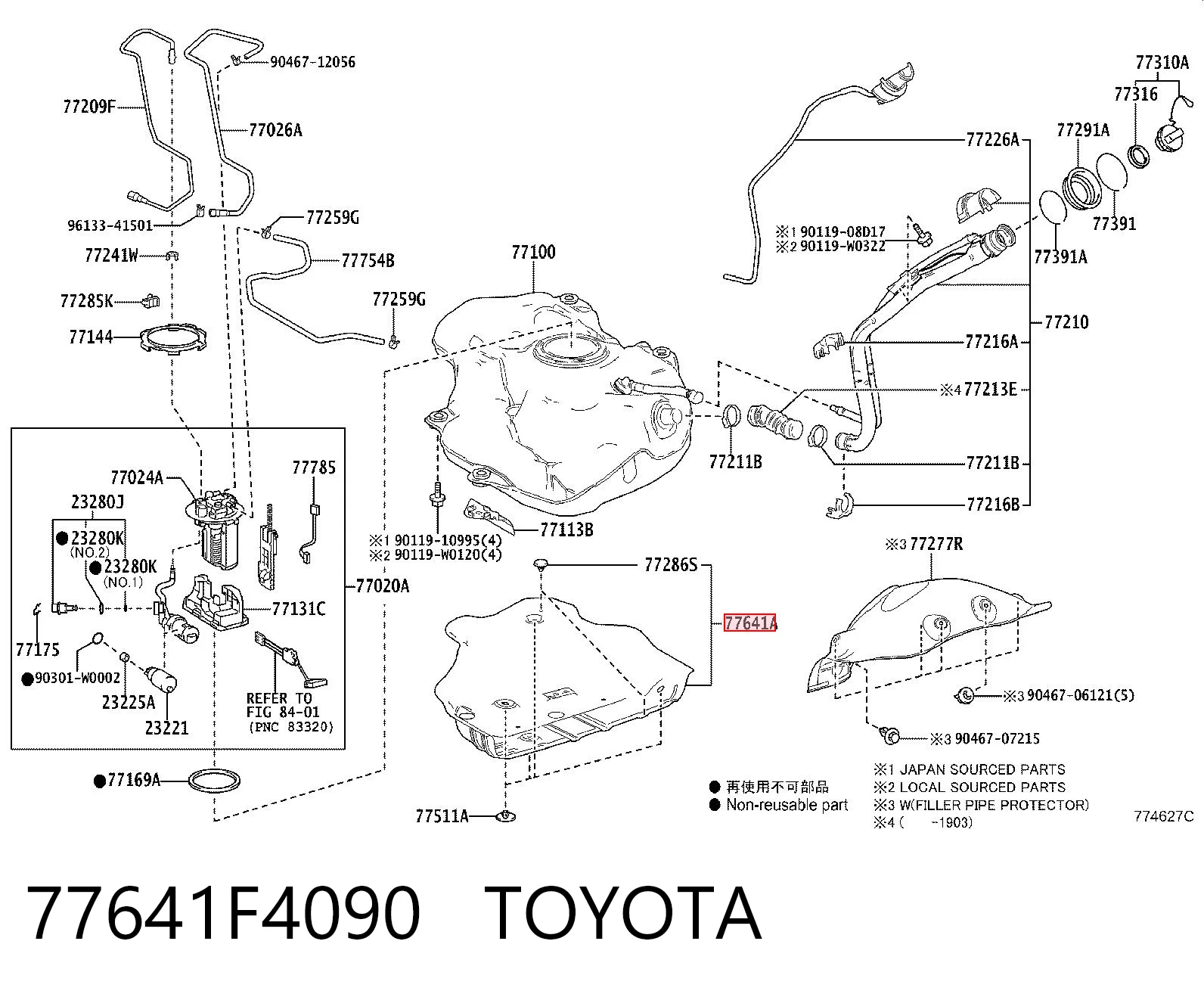 77641F4090 Toyota