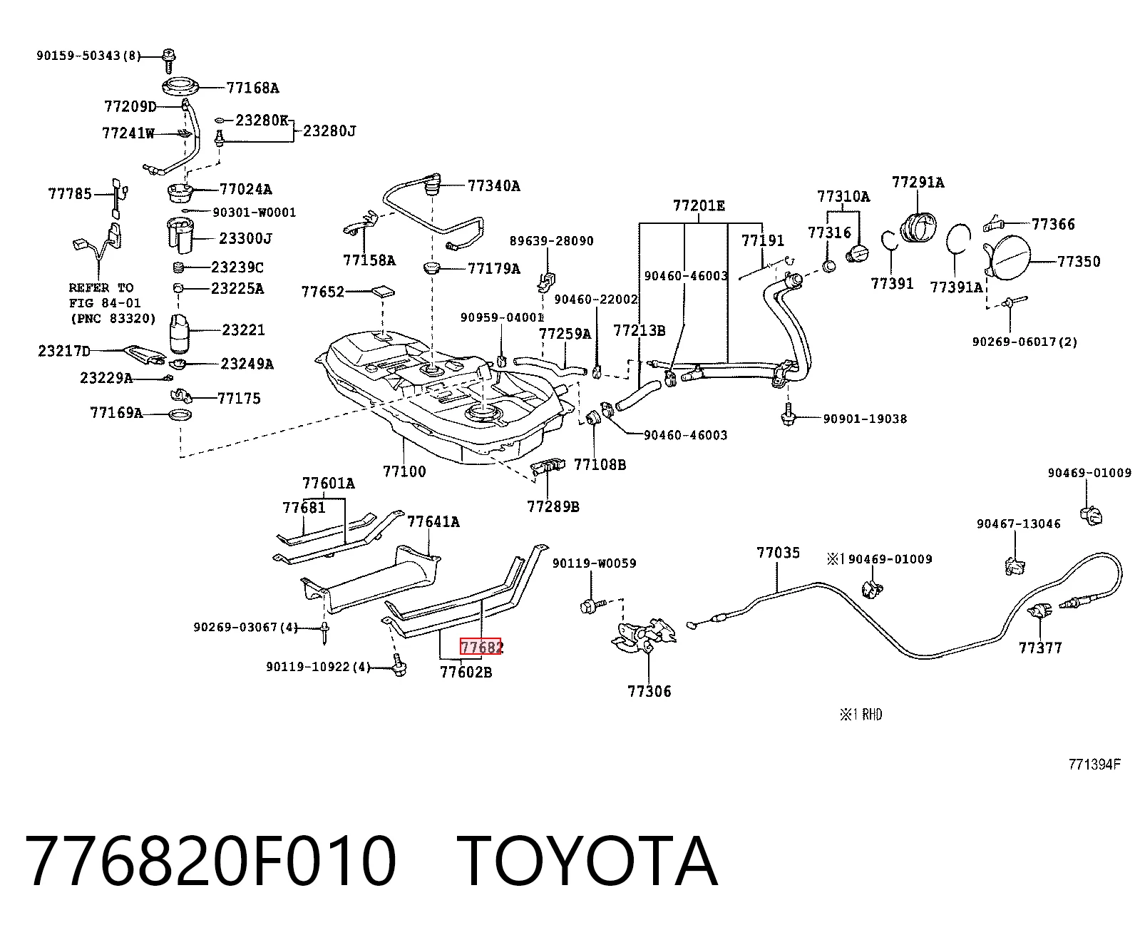 776820F010 Toyota