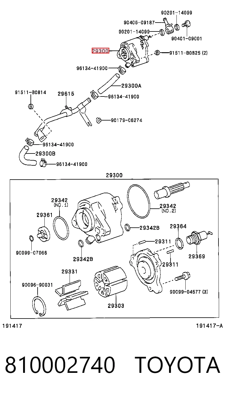 Bomba de vacío del sistema de frenado Toyota Corolla VERSO monovolumen (R10) (2004 - 2009) precio, desde 60,98 EUR