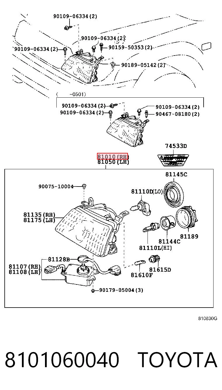 8101060040 Toyota
