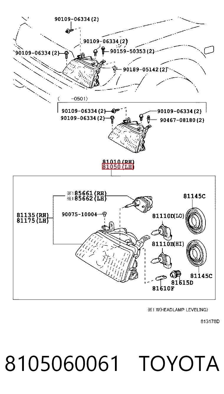 Faros para Toyota Land Cruiser 100 J10