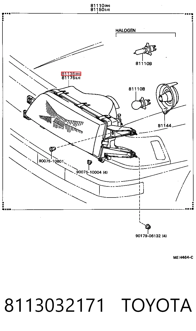Comprar Faro derecho Toyota Camry  V2 a bajo precio