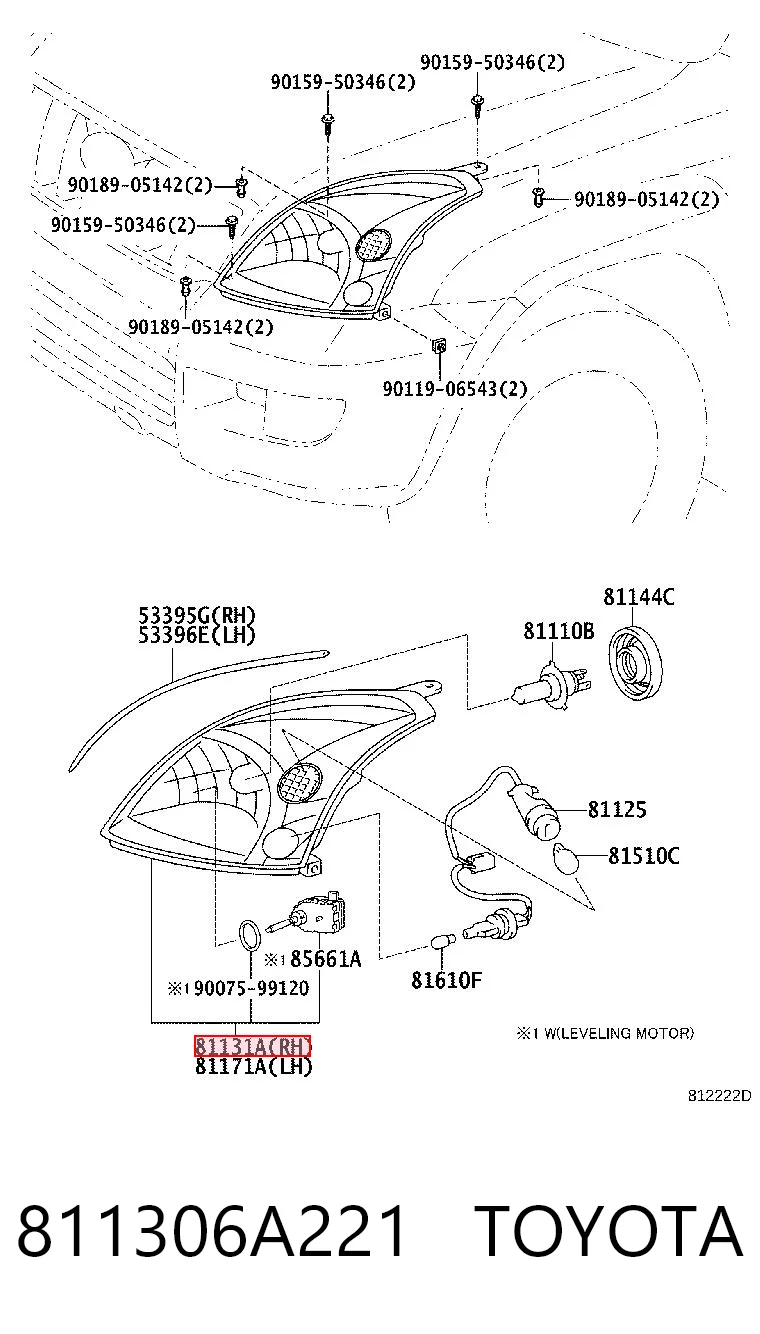 811306A221 Toyota