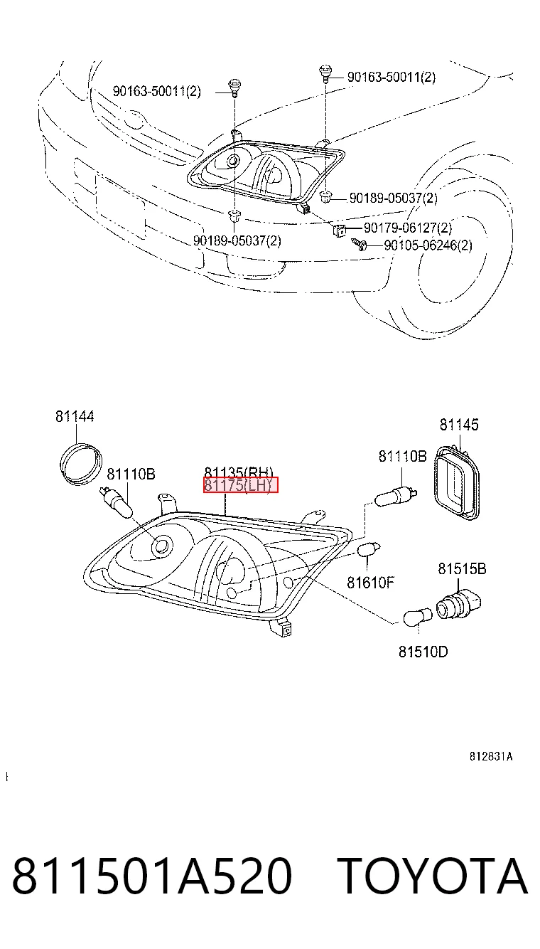 811501A520 Toyota Faros
