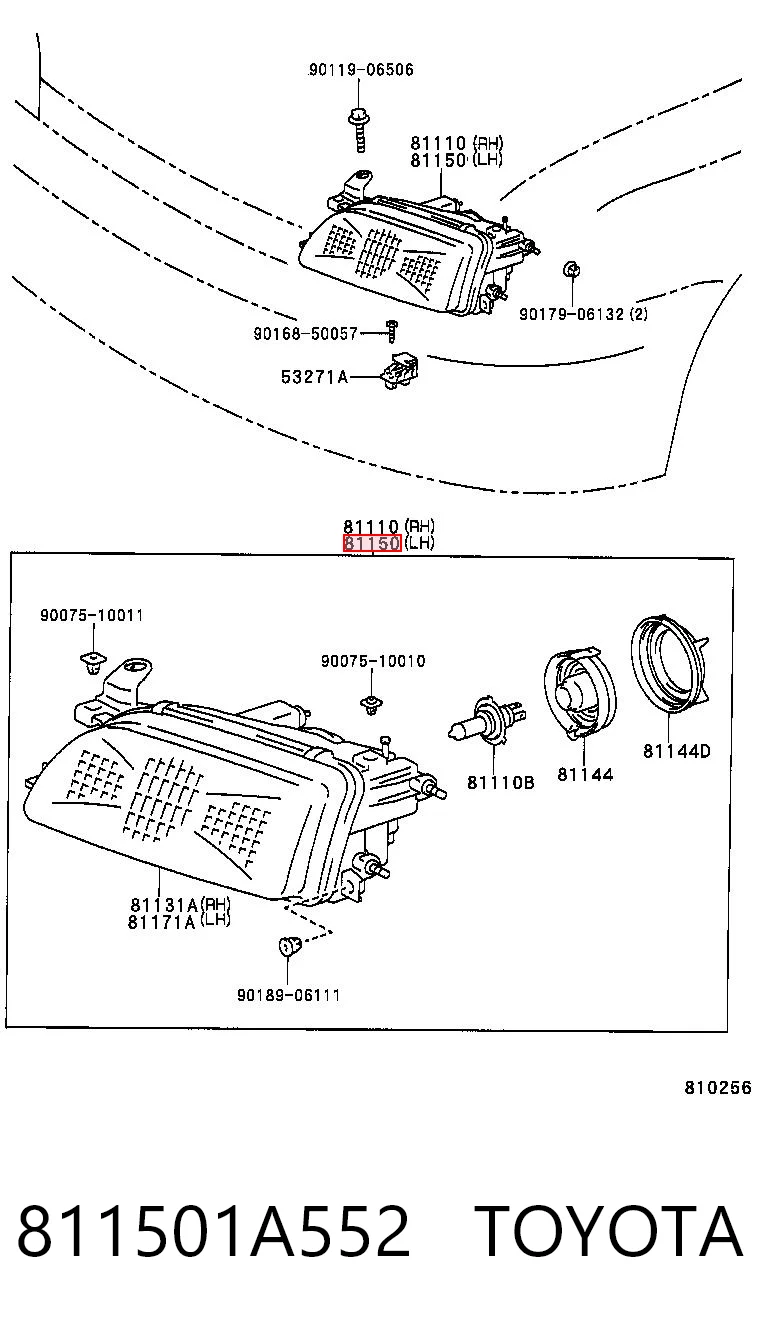 811501A552 Toyota