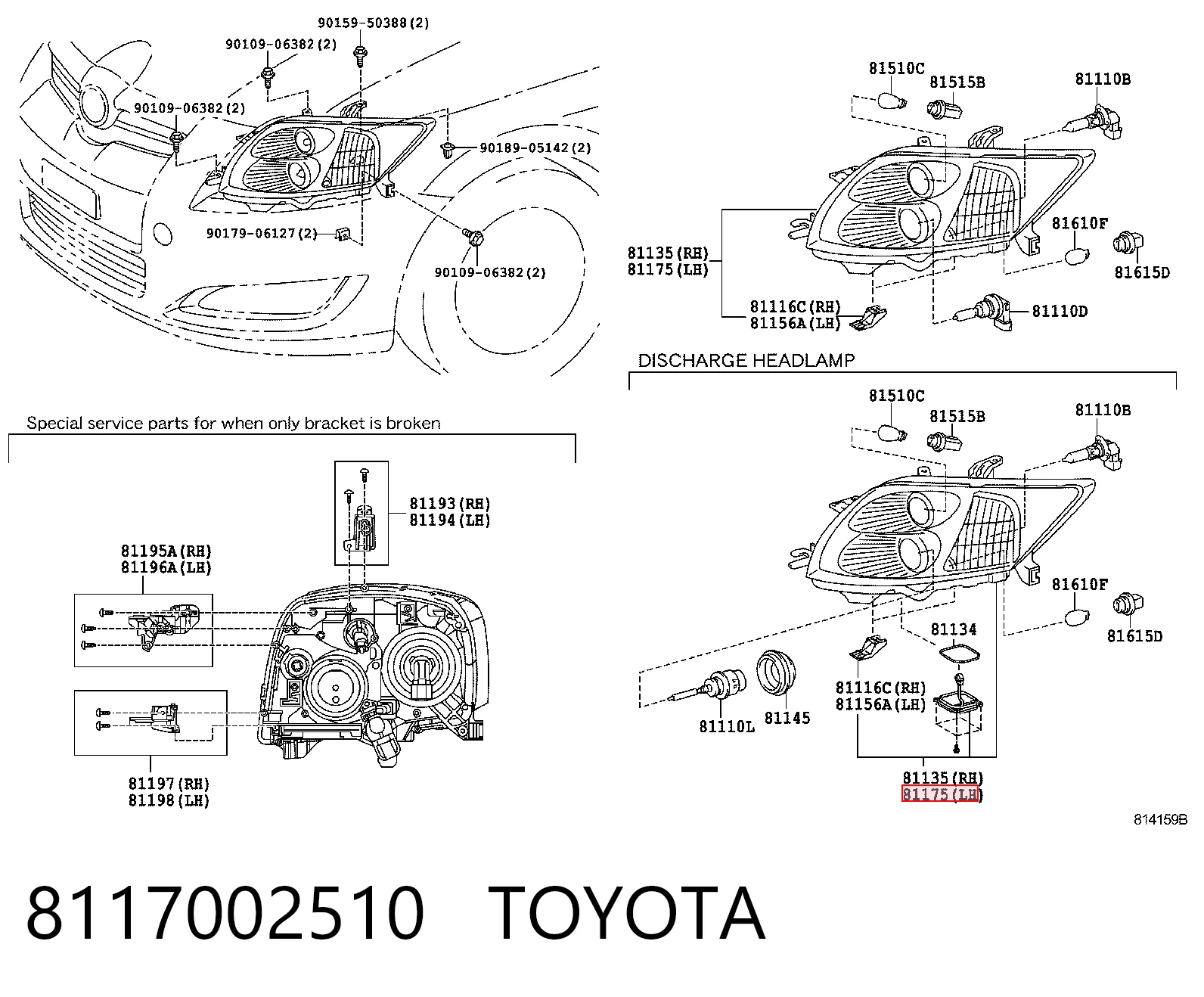8117002510 Toyota