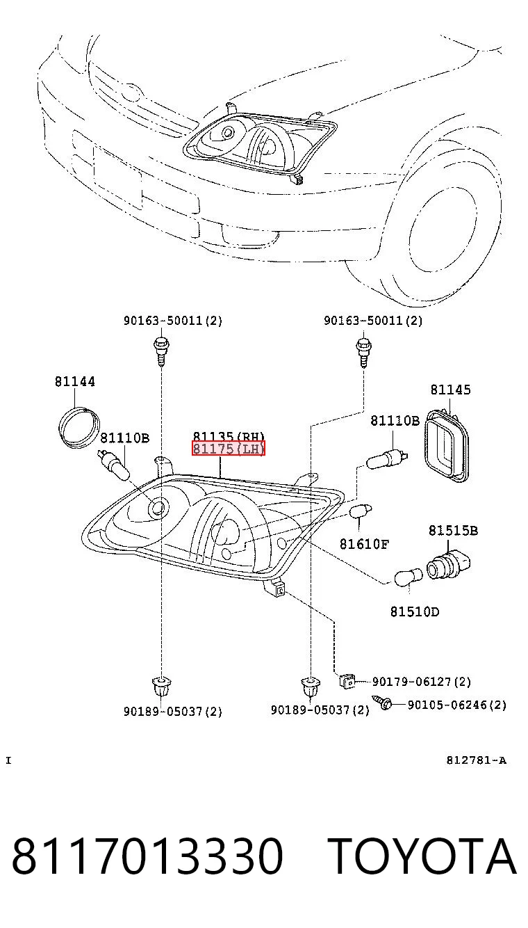 8117013330 Toyota Faros