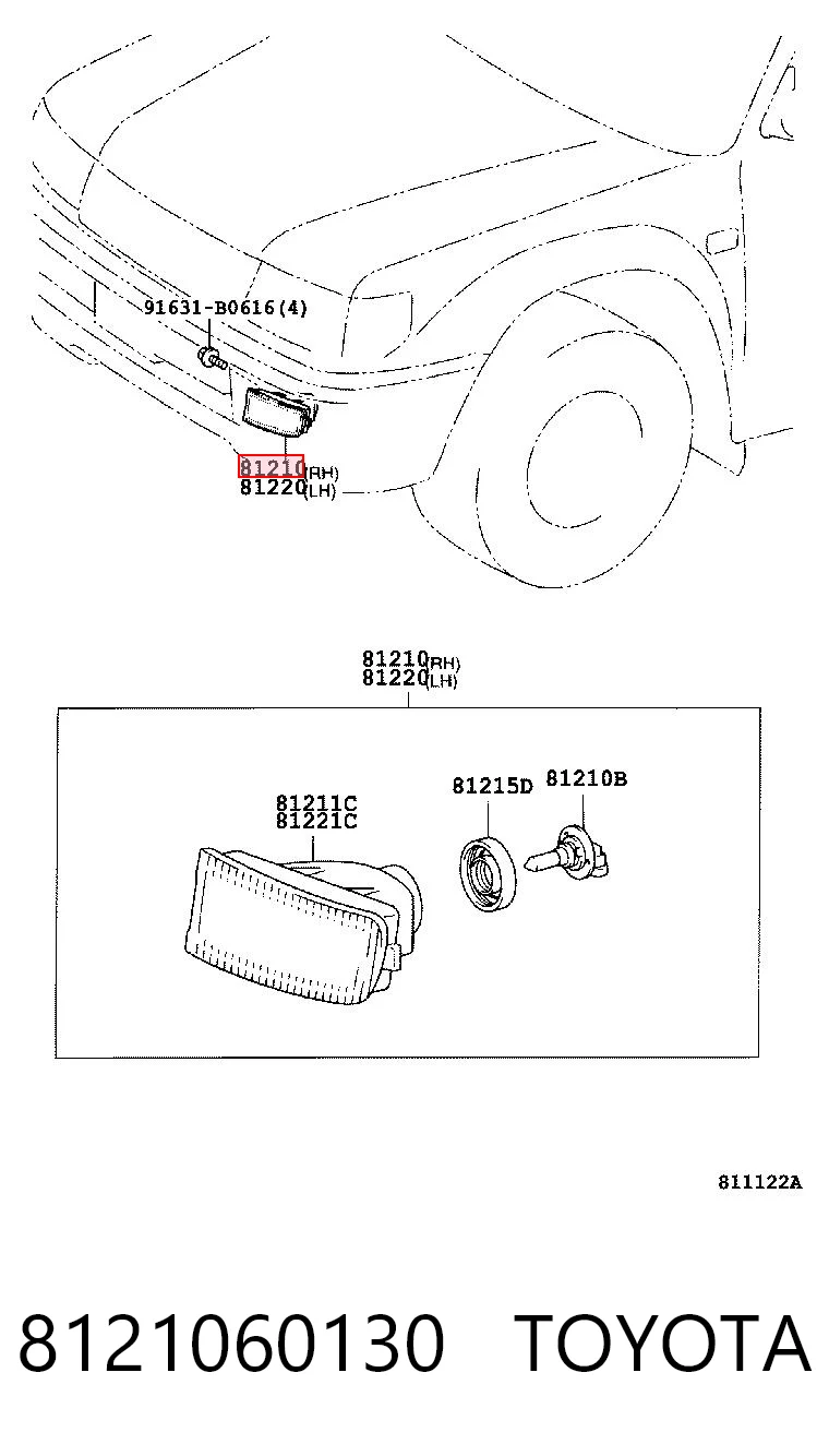8121060130 Toyota