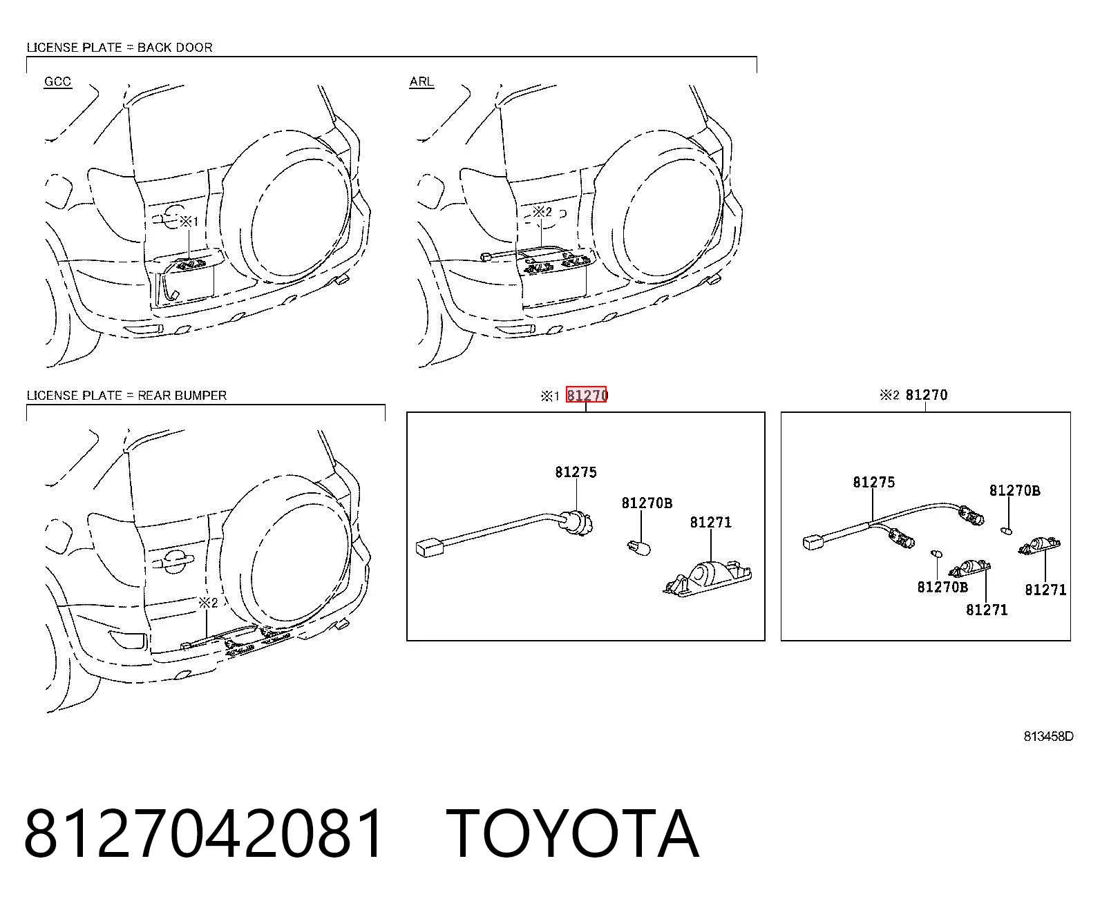 Comprar Luz de matrícula trasera Toyota RAV4 III A3 a bajo precio