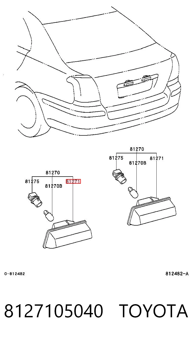 8127105040 Toyota