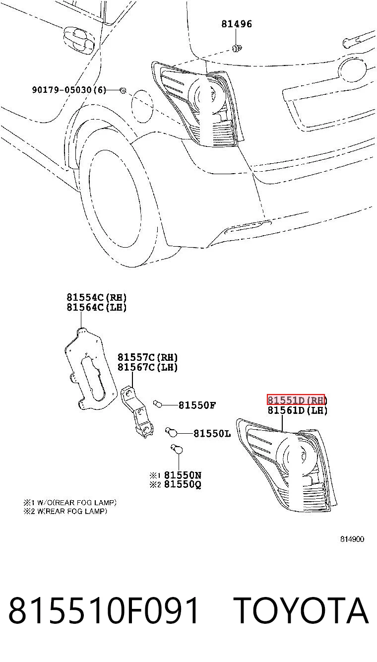 815510F091 Toyota