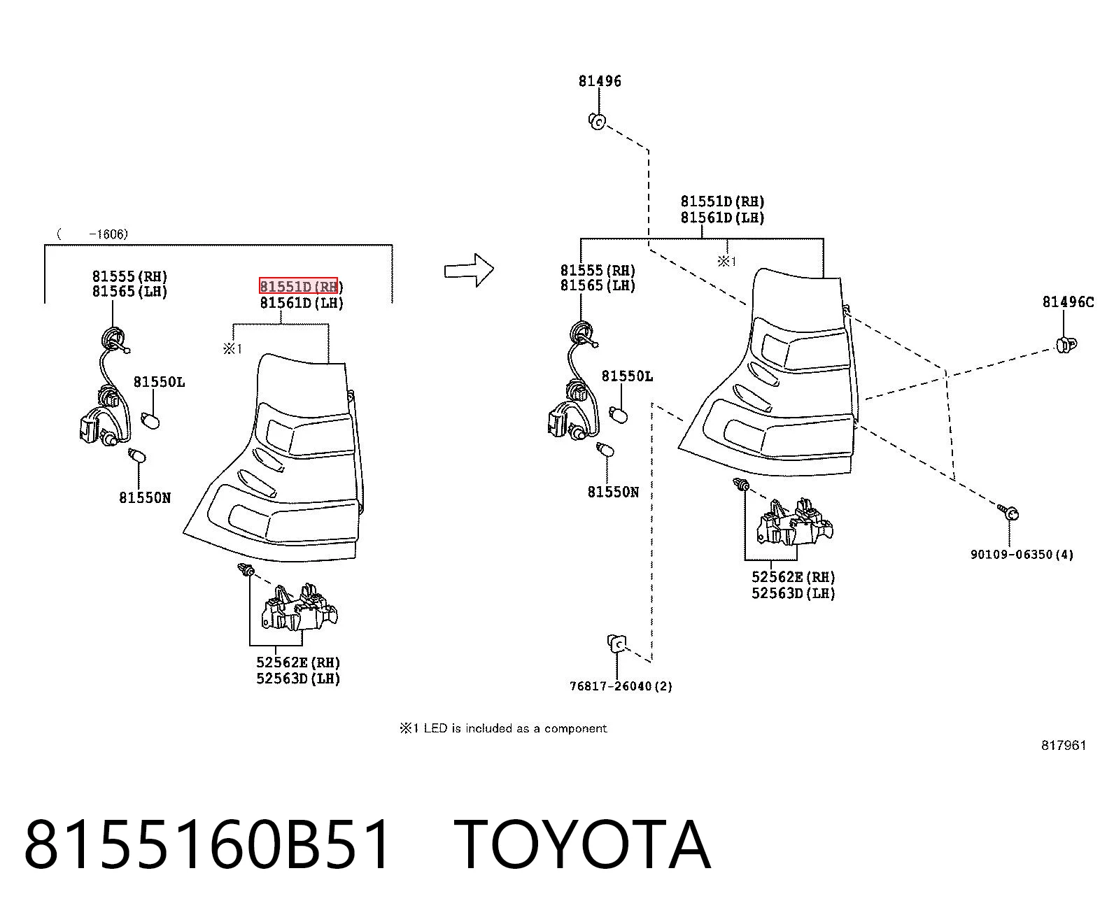 8155160B51 Toyota