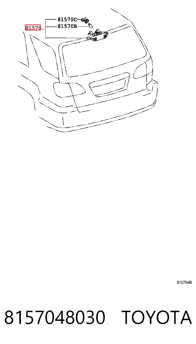 Luz central de freno Lexus RX (2000-2003)