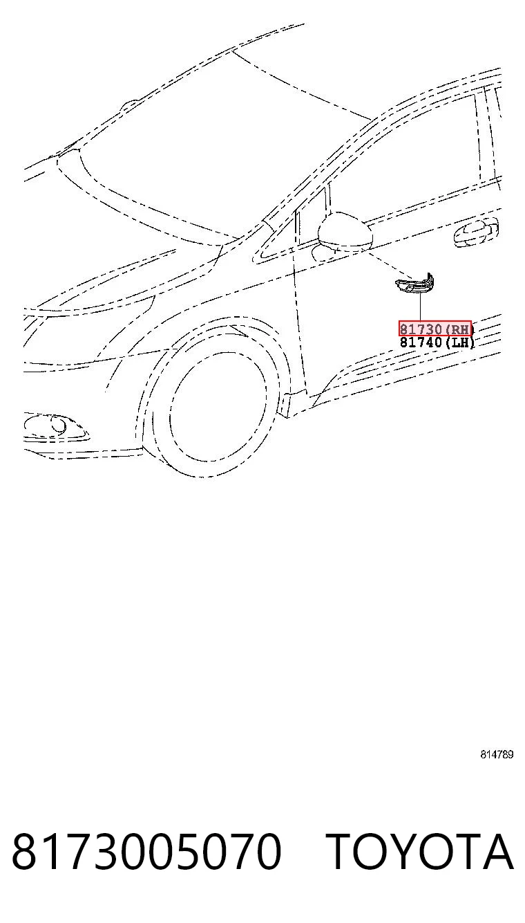Luz intermitente del espejo retrovisor derecho Depo/Loro/Abakus 05175862