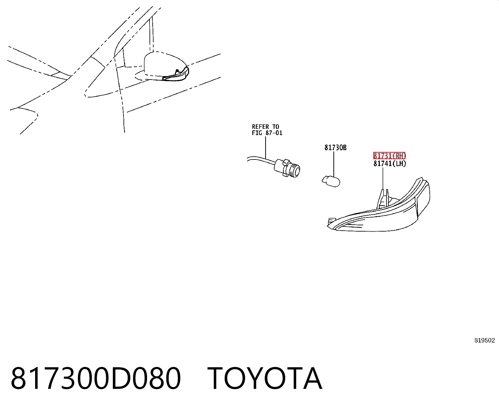 817300D080 Toyota