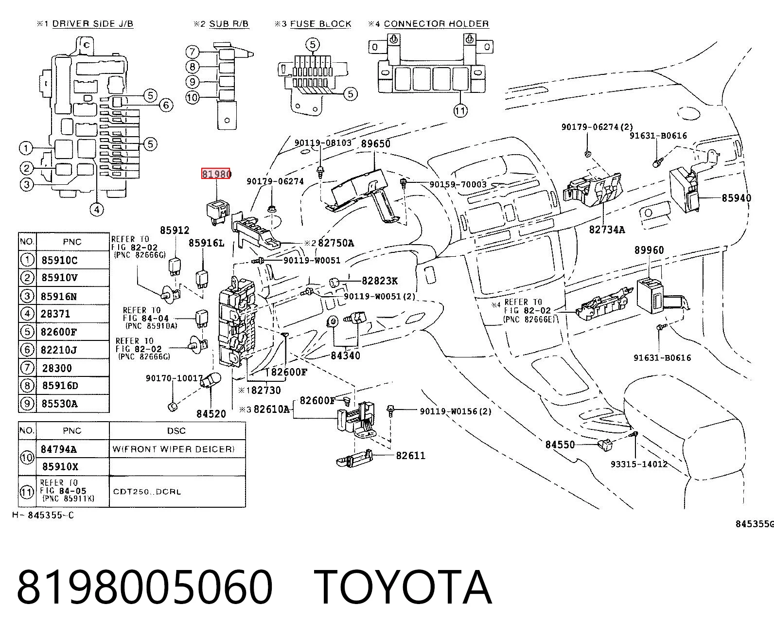 Relé de intermitentes para Toyota Corolla R10