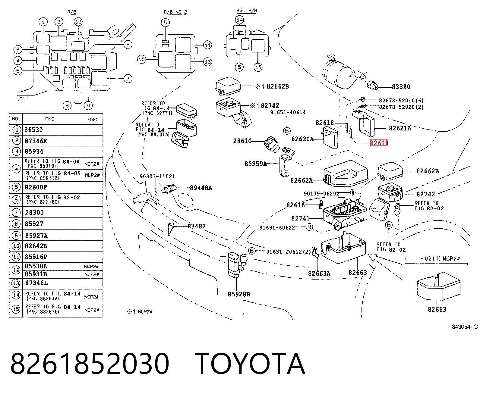 8261852030 Toyota