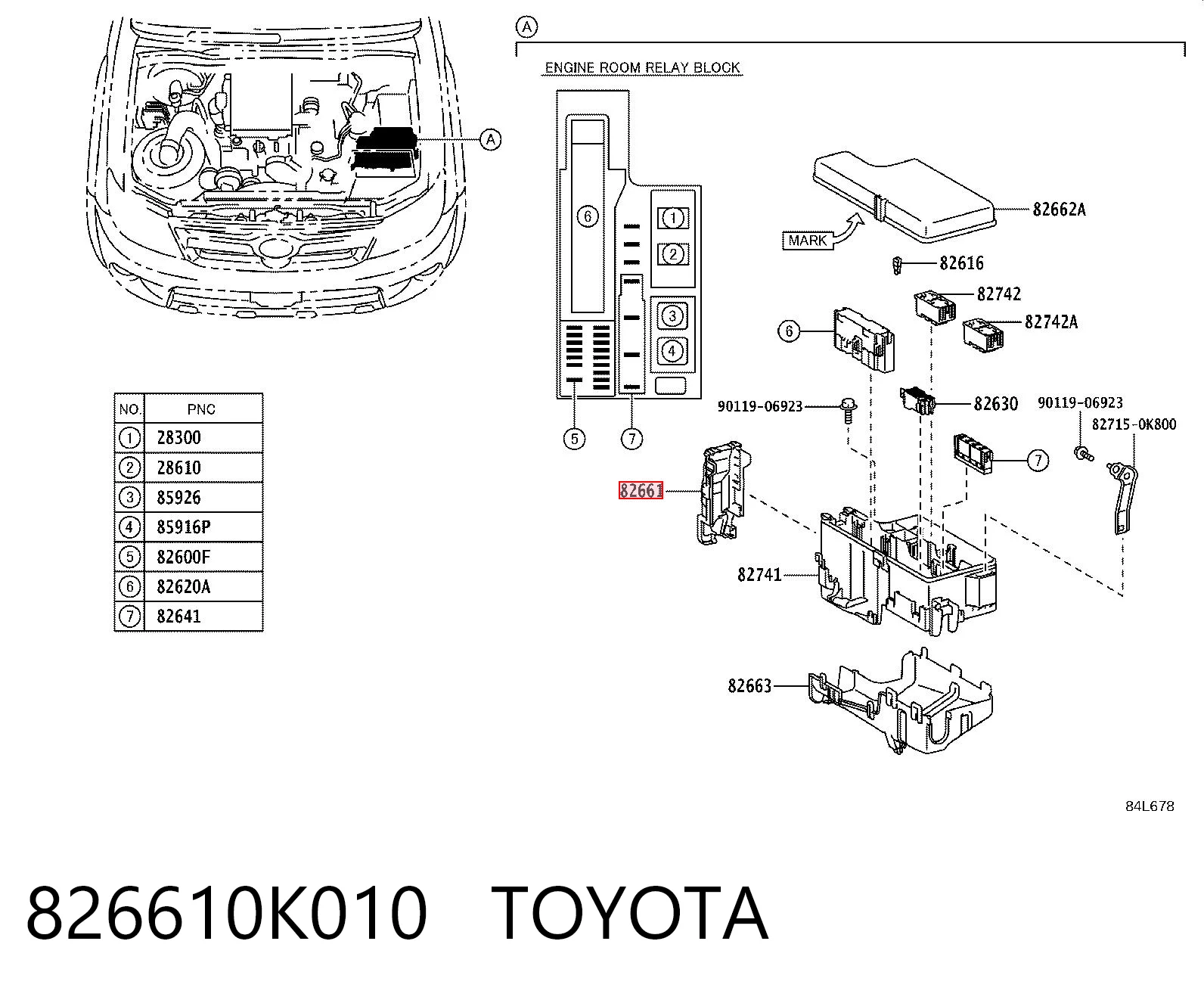 826610K010 Toyota