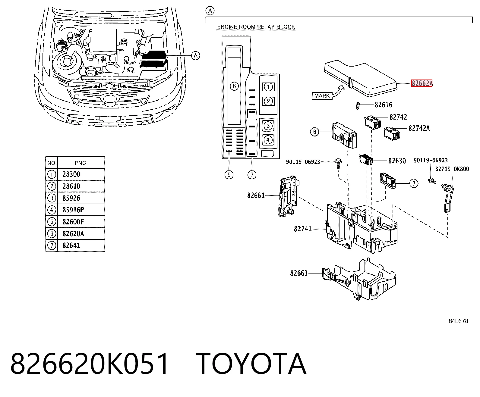 826620K051 Toyota