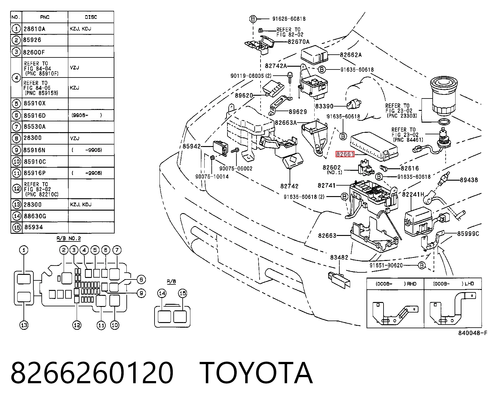 8266260120 Toyota