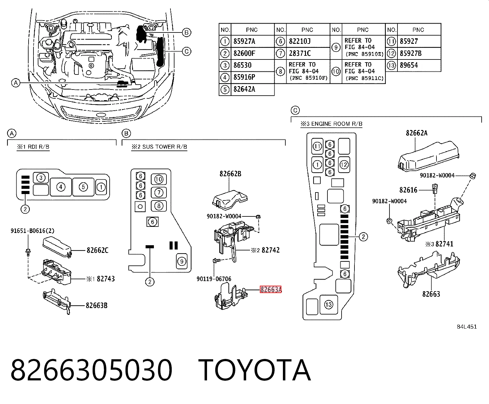 8266305030 Toyota