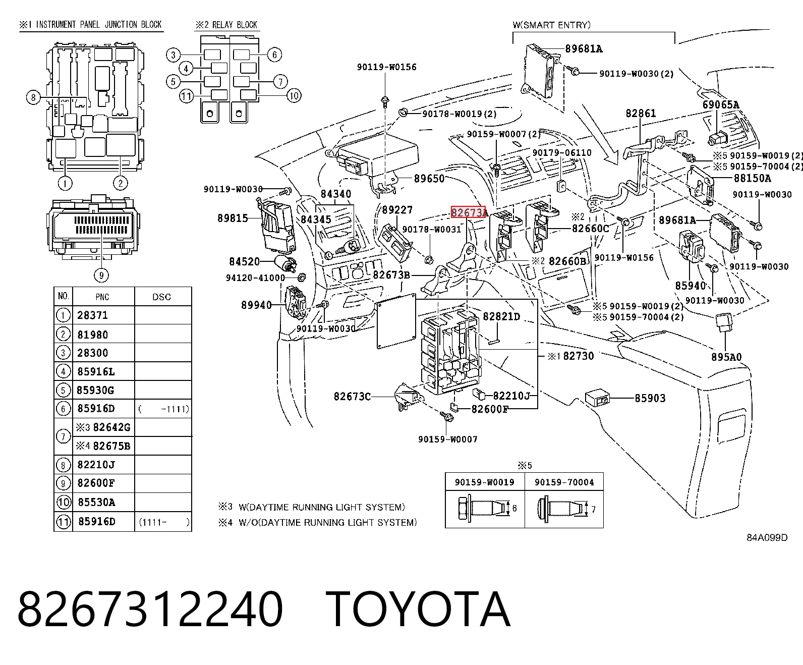 8267312240 Toyota