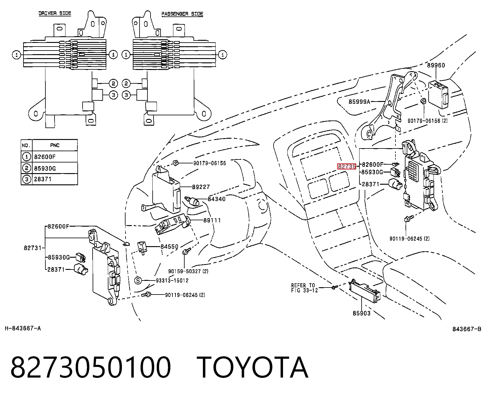 8273050100 Toyota