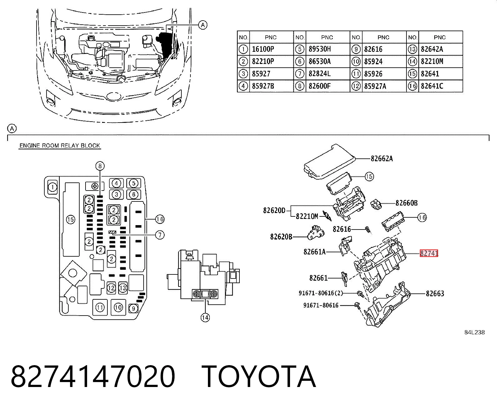 8274147020 Toyota
