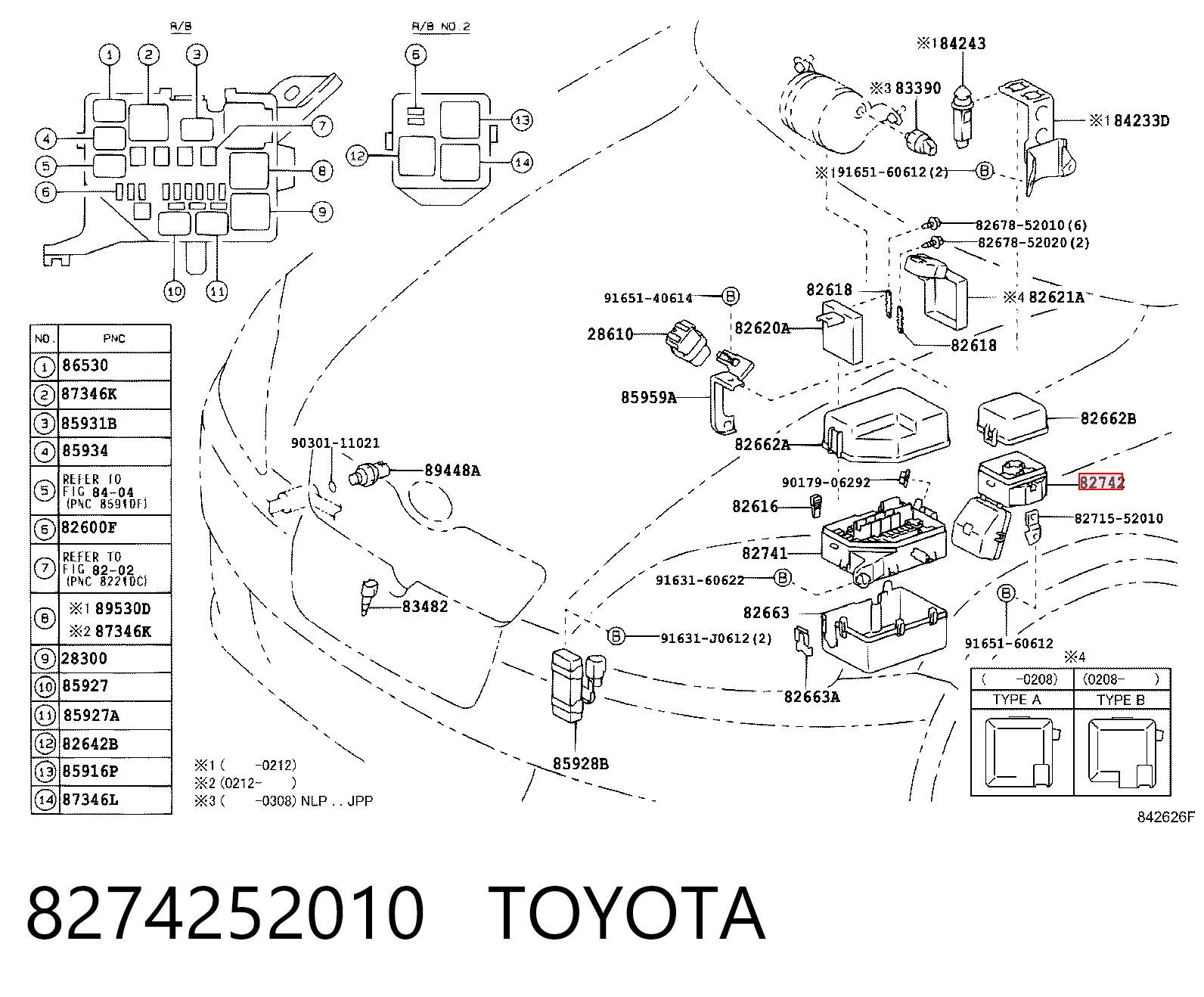 8274252010 Toyota