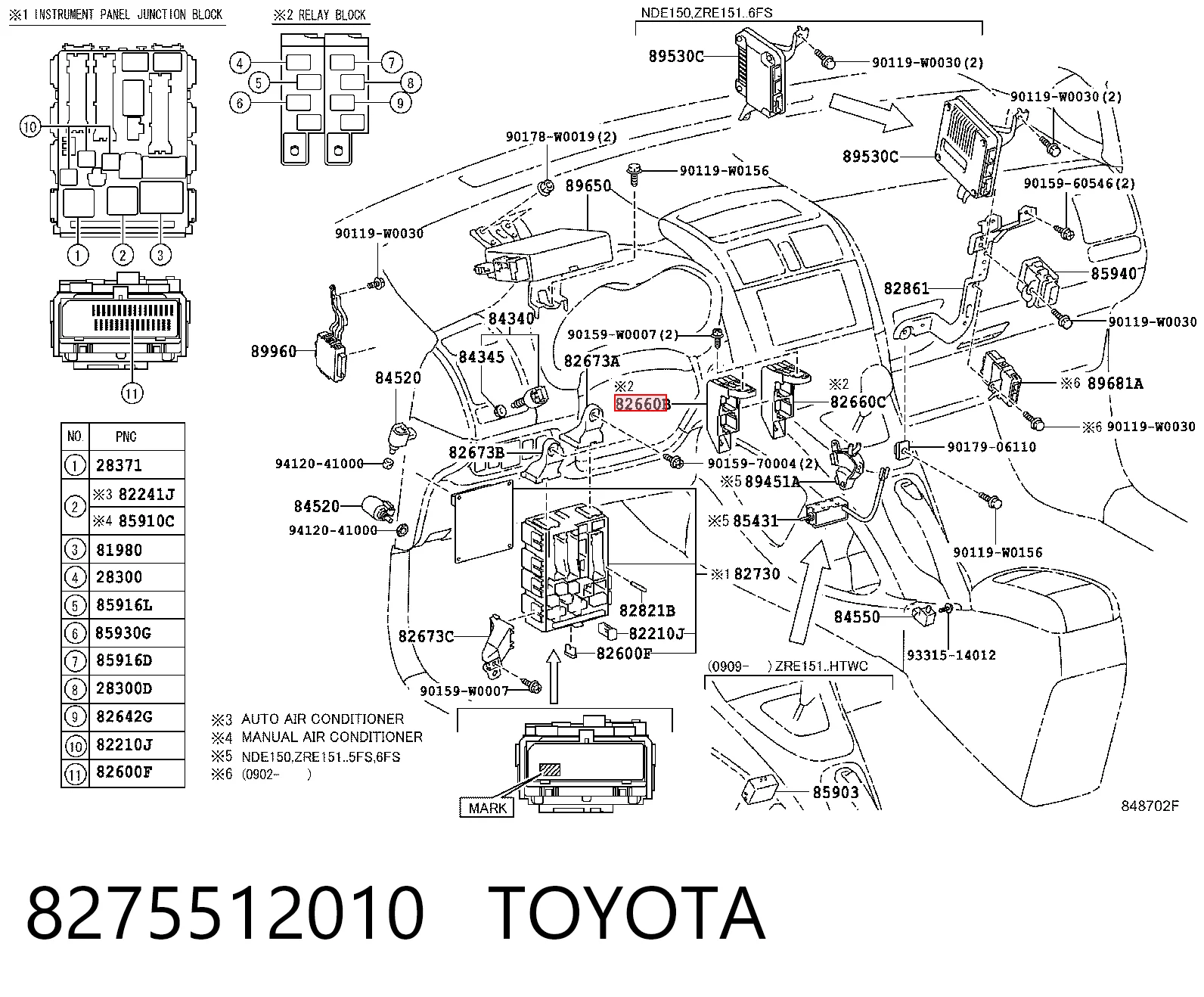 8275512010 Toyota