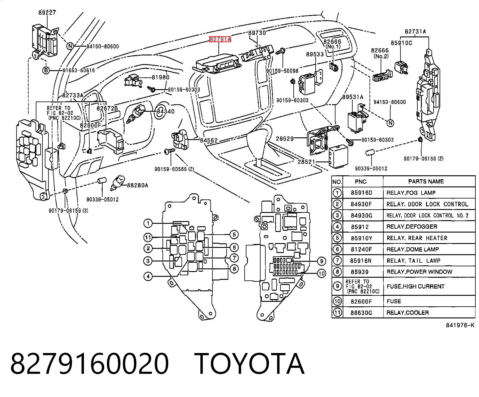 8279160020 Toyota