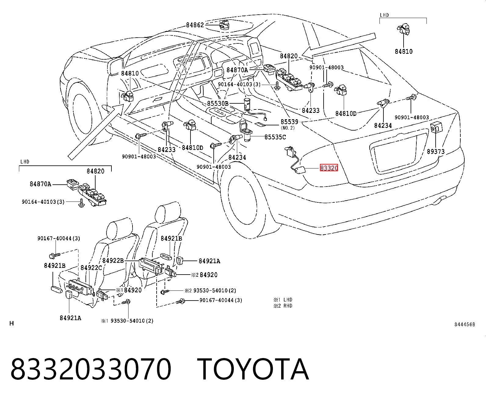 8332033070 Toyota