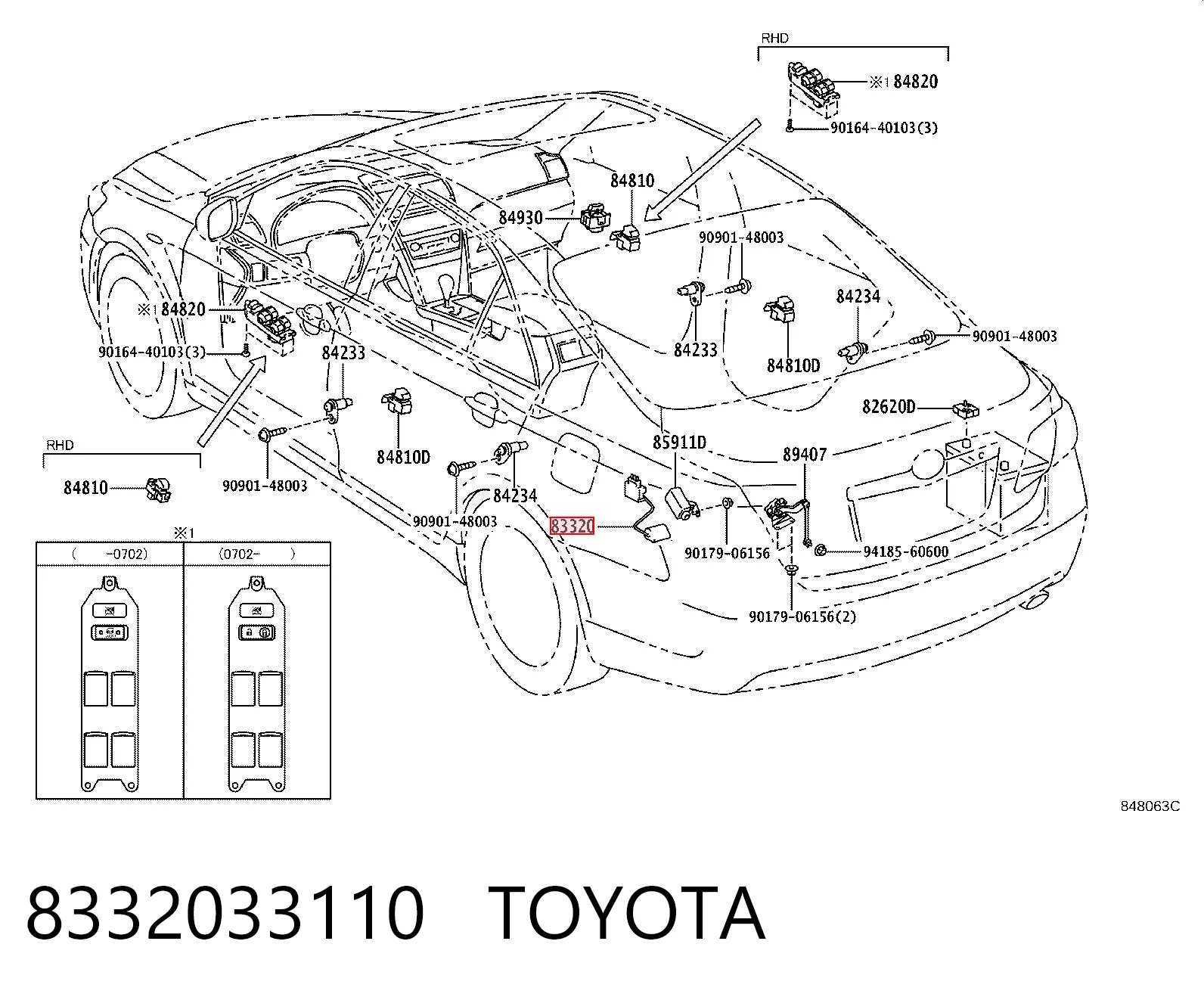 8332033110 Toyota Medidor de combustible