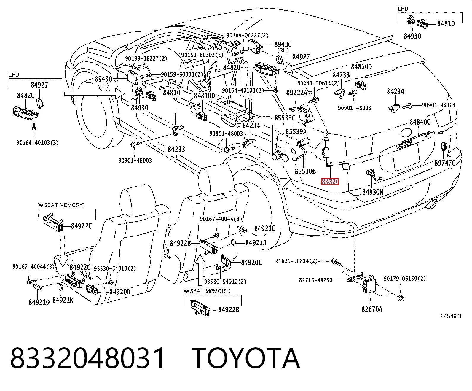 Medidor de combustible para Lexus RX 300/330/350/400H U3