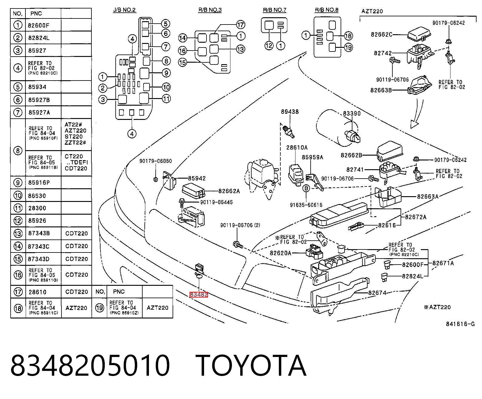 8348205010 Toyota