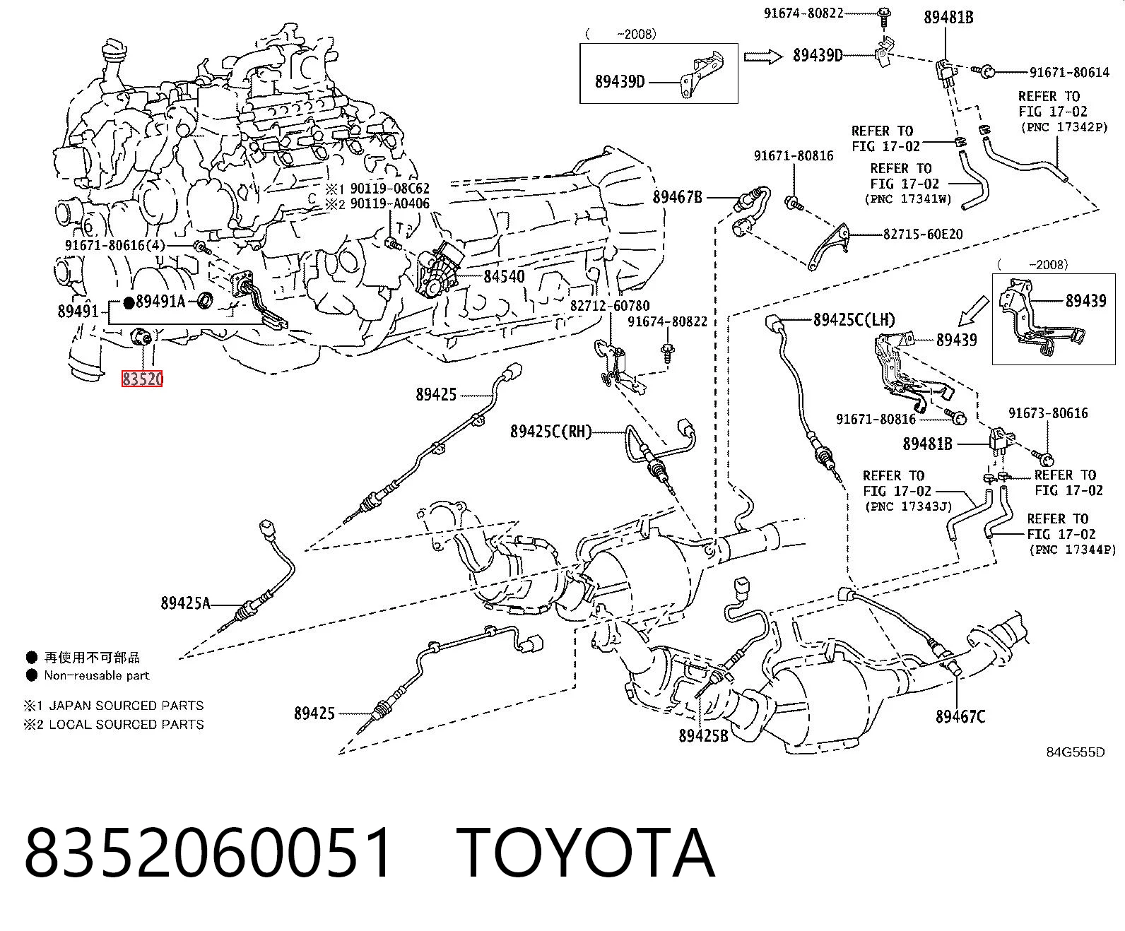 Sensor de aceite Toyota Land Cruiser 