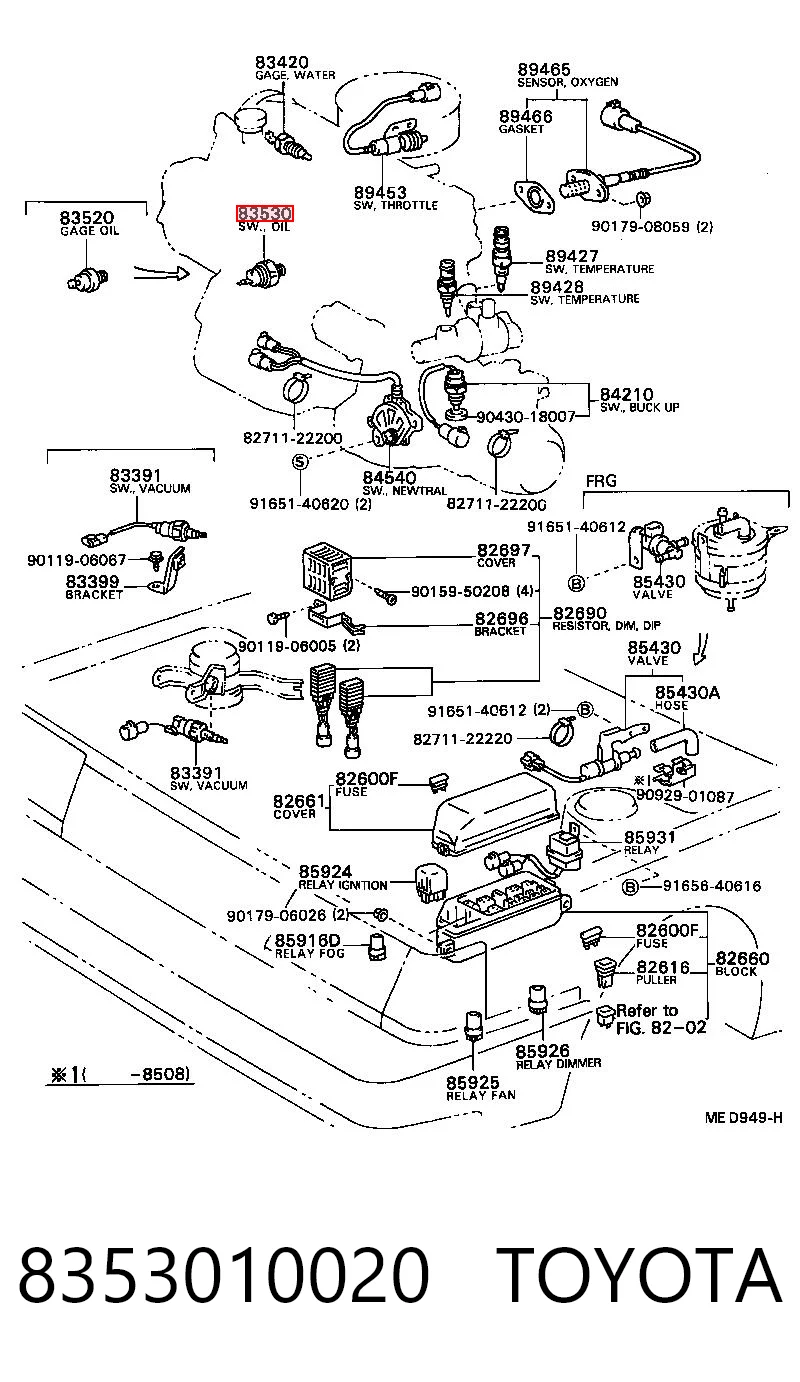 8353010020 Toyota