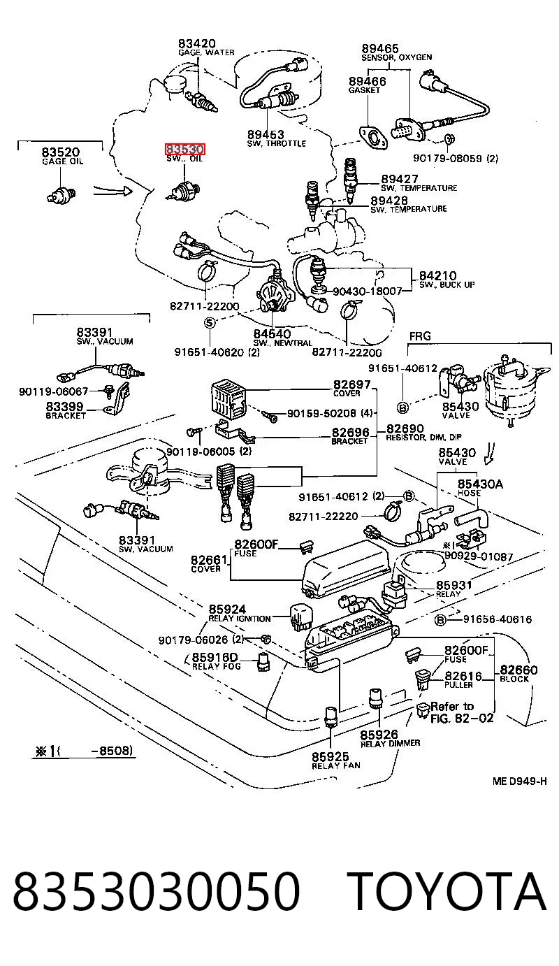  Sensor de presión de aceite Isuzu Trooper 