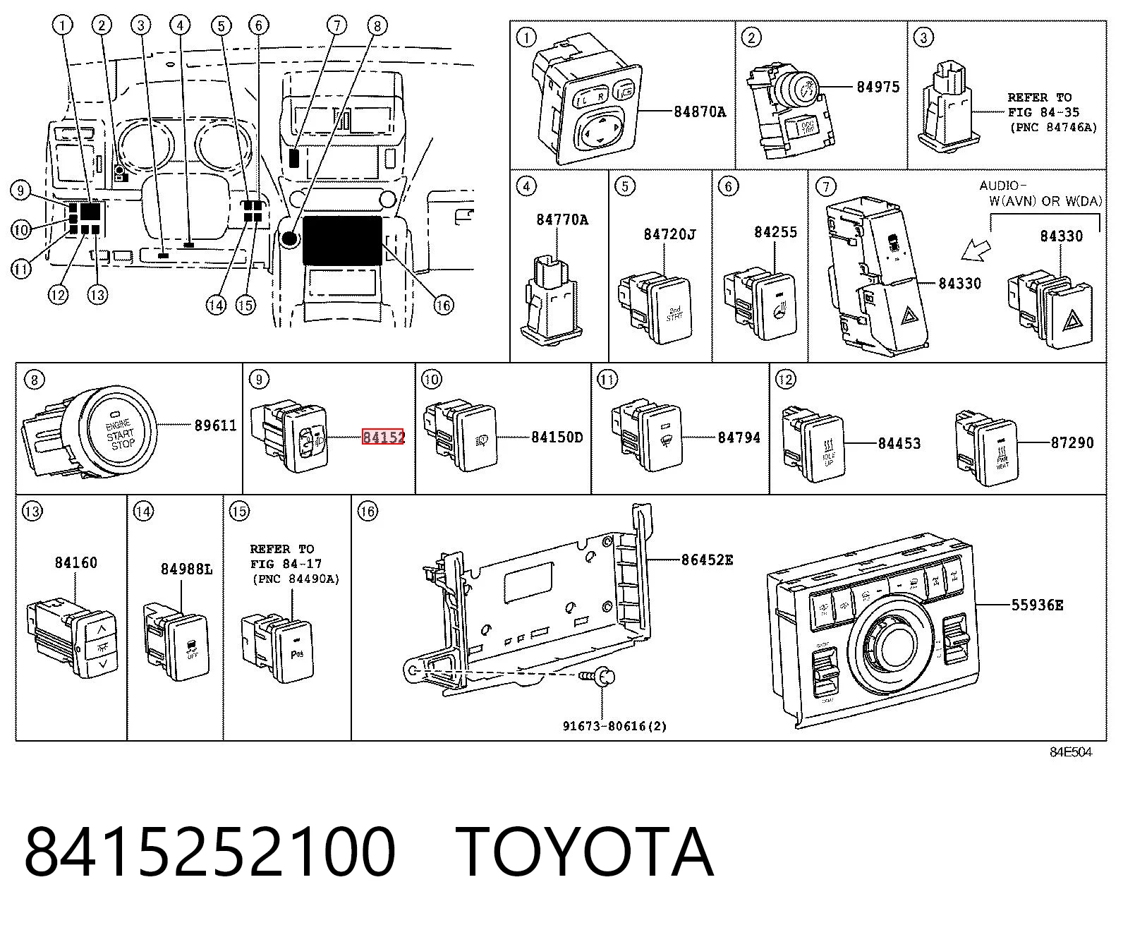8415252100 Toyota