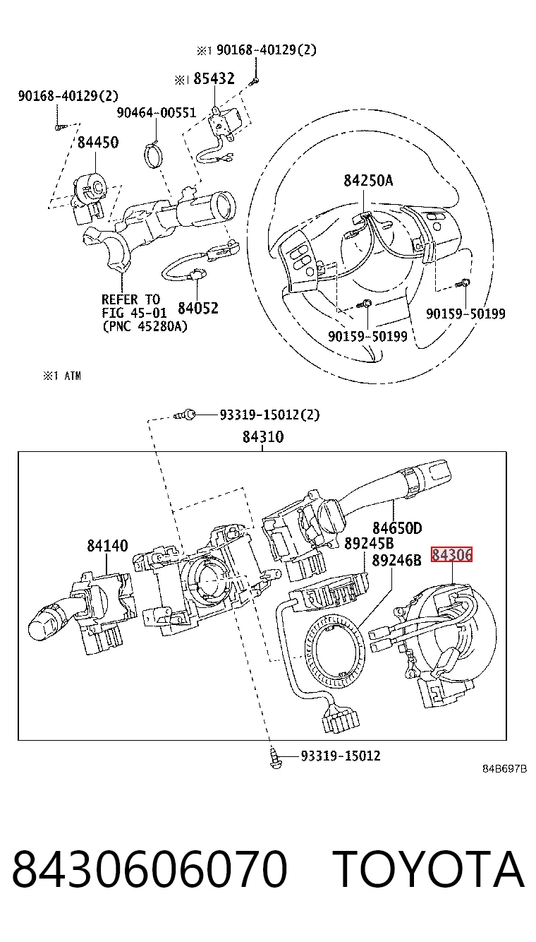 Anillo AIRBAG del volante Toyota Land Cruiser PRADO ASIA