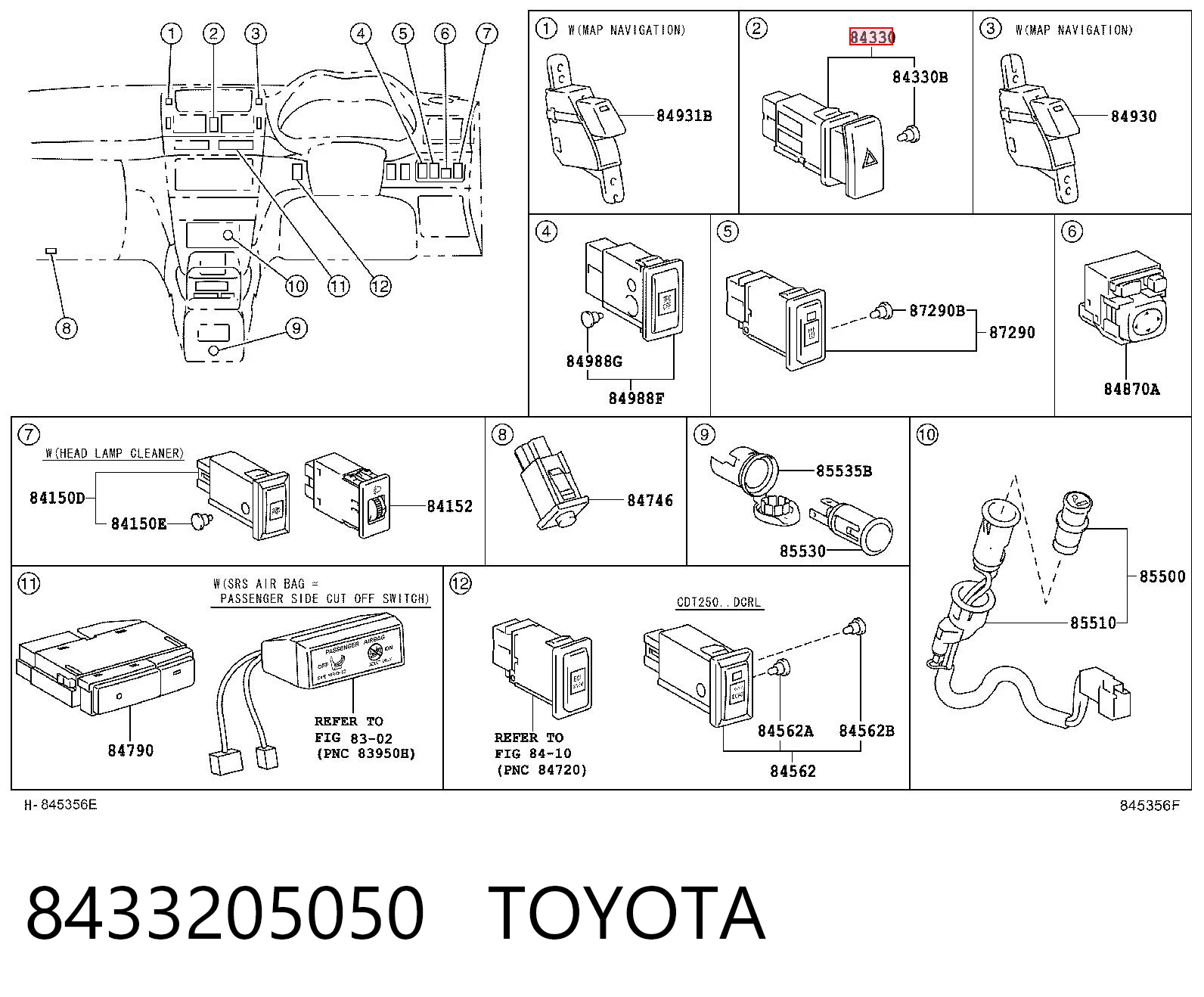 8433205050 Toyota