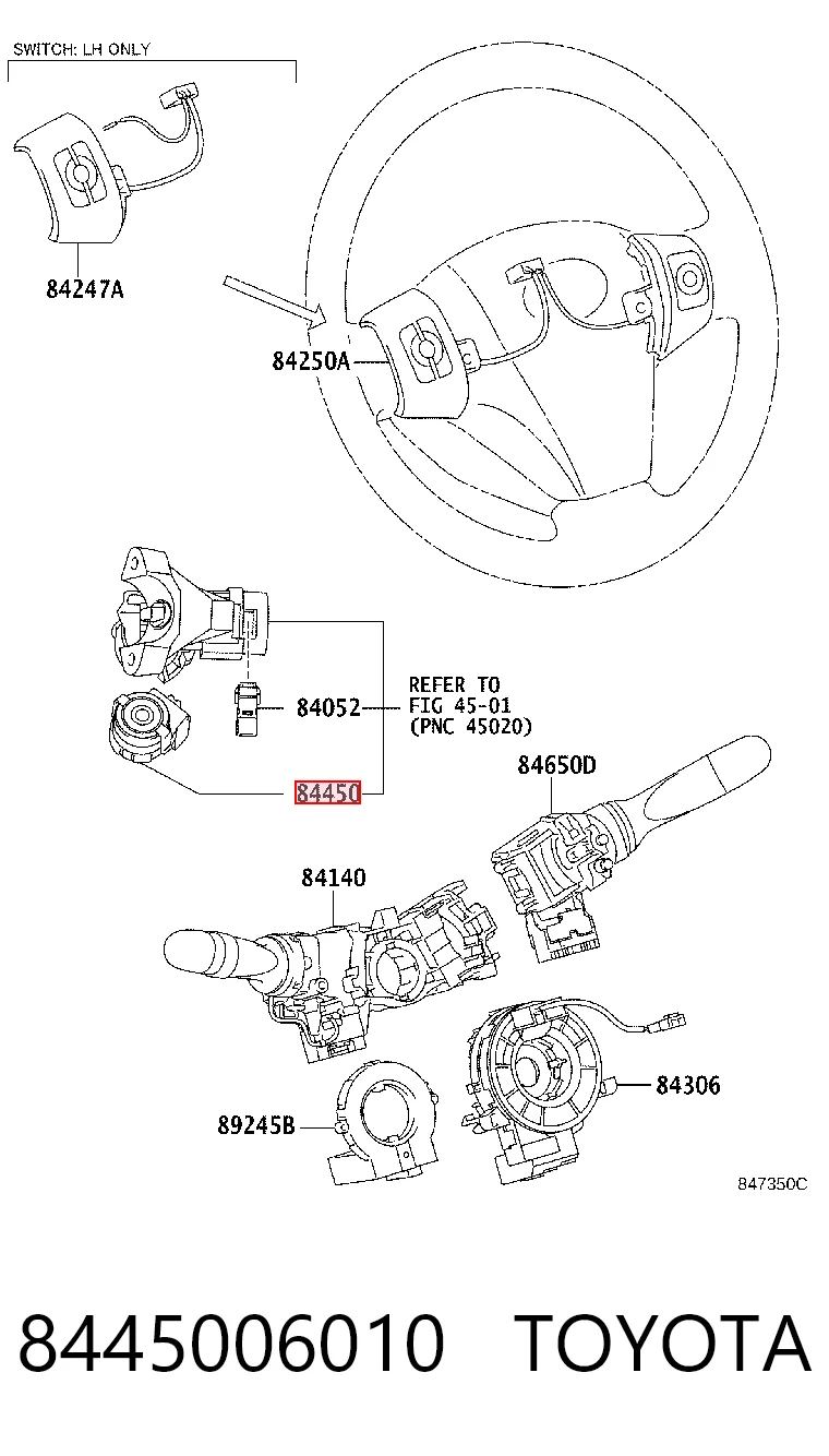 Conmutador de encendido para Toyota Yaris  SP90