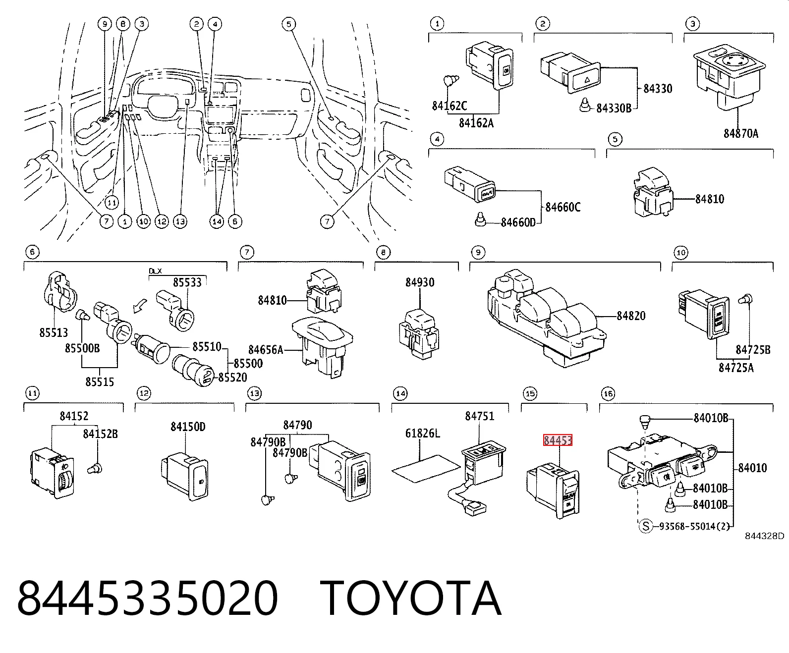 8445335020 Toyota